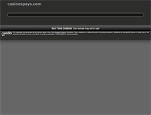 Tablet Screenshot of casinospays.com